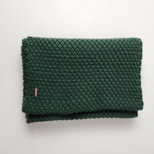 LL Bean Scarf Womens OS Green Wicked Cozy Knit Infinity Crochet Winter